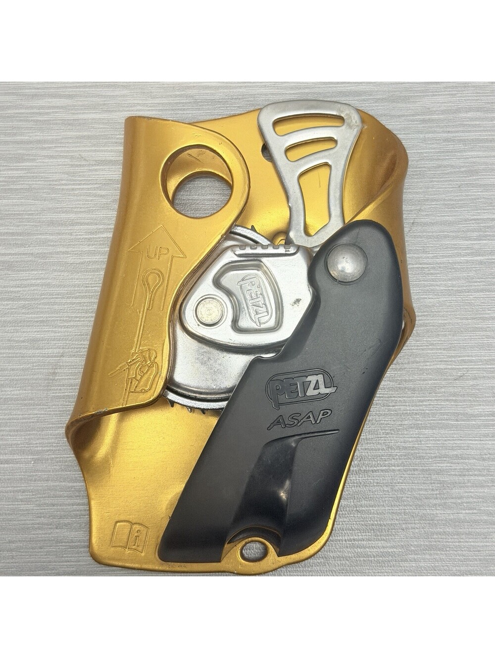 Petzl ASAP Mobile Fall Arrest Ascender Aluminum w/ Carabiner